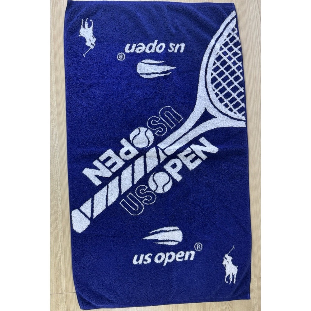 Polo Ralph Lauren US Open Tournament Tennis Towel Blue White